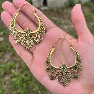 Brass earrings